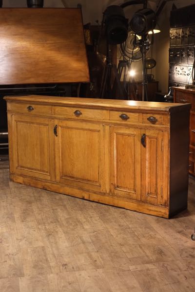 meuble de metier ancien en chene massif 1900 5 portes